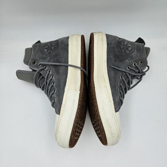 Converse Chuck Taylor All Star Waterproof Nubuck Boot Shoes Hi Grey Gum 157459C - Picture 3 of 7